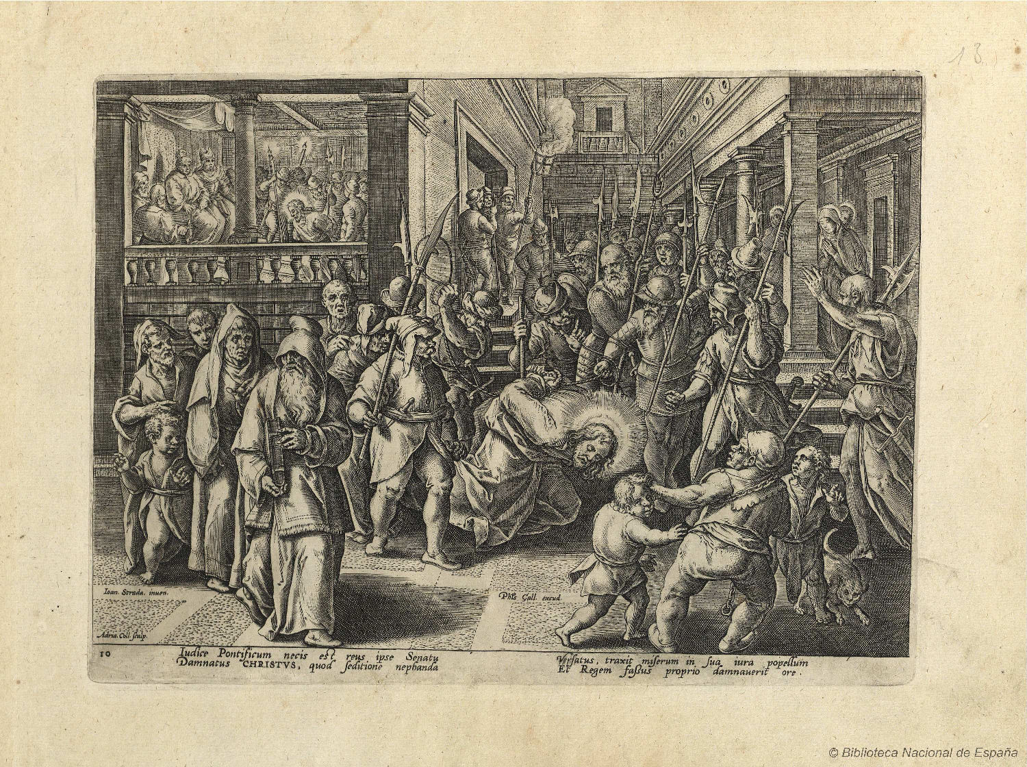 Cristo condotto nel Pretorio da BIBLIOTECA NACIONAL DE ESPAÑA